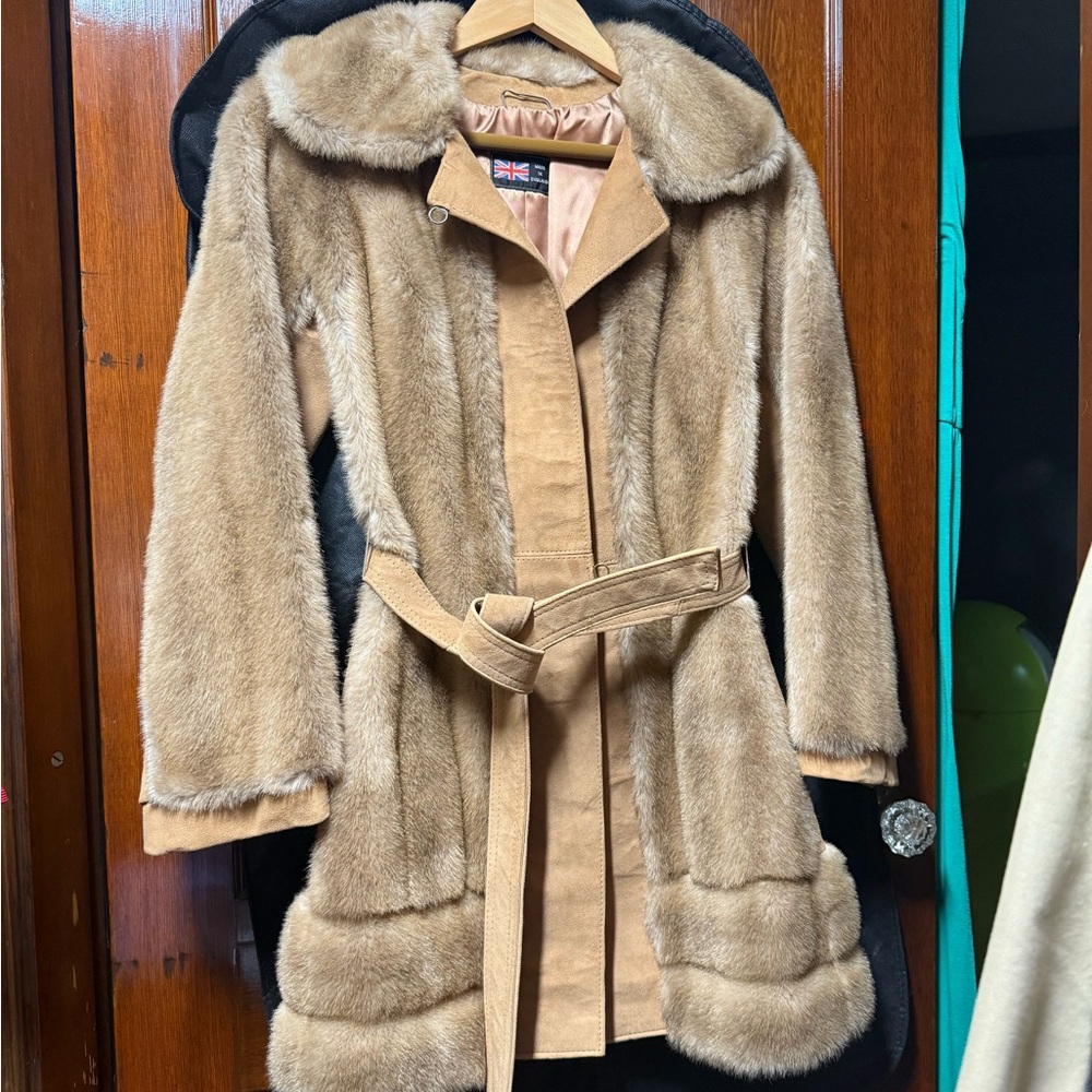 Vintage Lilli ann faux fur coat